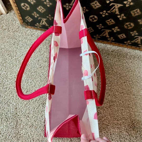 Emma Bridgewater Pink Hearts Reusable Tote Bag, NEW - Picture 3 of 3